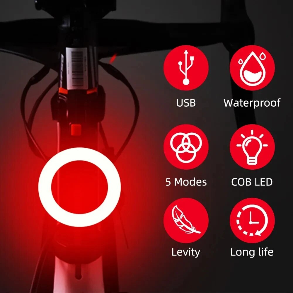 Cycling Gear Charging Station - Bicycle Taillight USB Rechargeable Led Bike