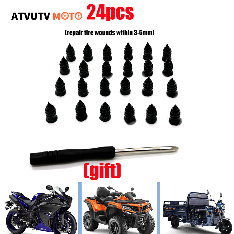 Tubeless Tire Sealant - 12PCS 24PCS Motorcycle Vacuum Tyre Repair