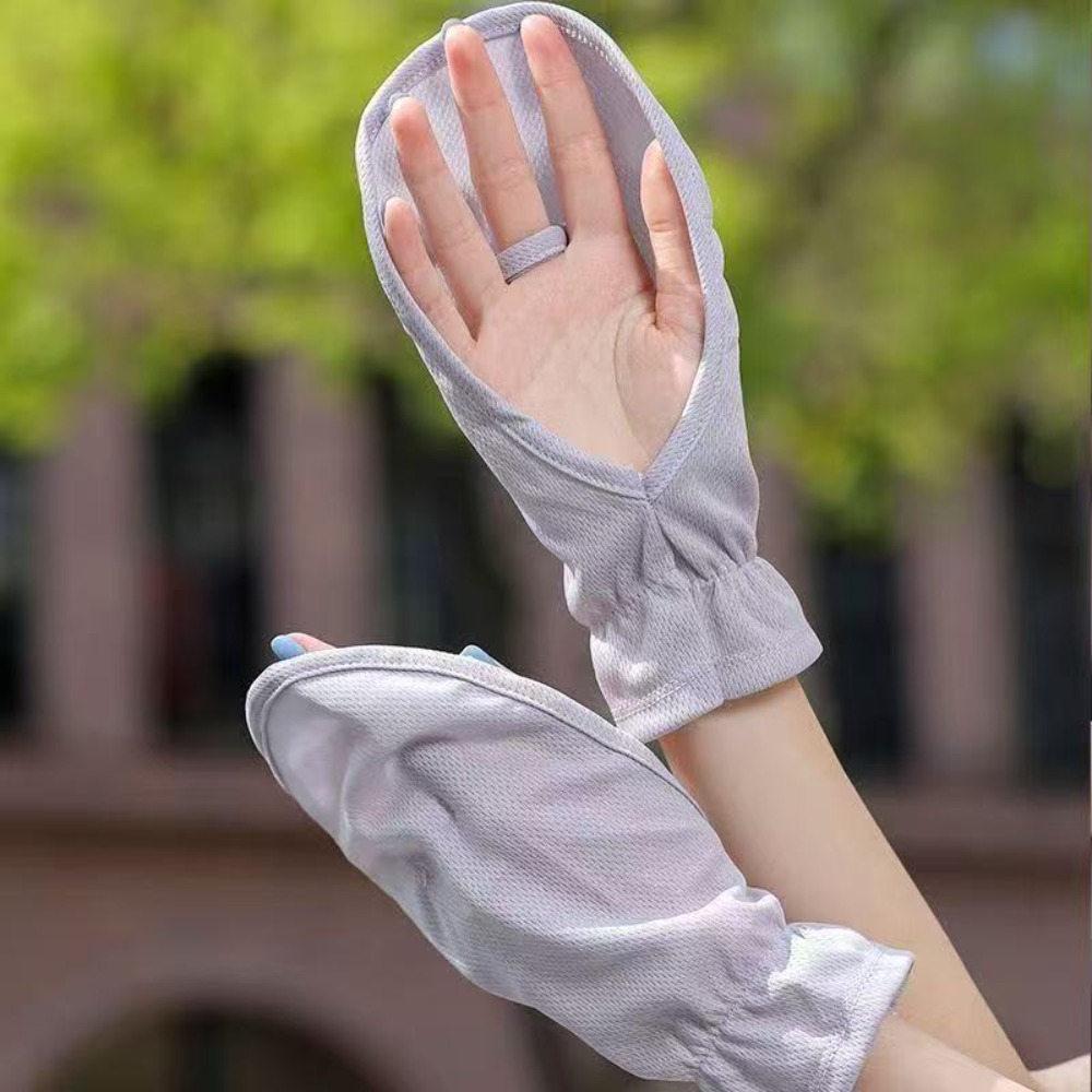 Cycling Gloves - Anti-UV Sun Protection Sleeves Adjustable Cuff