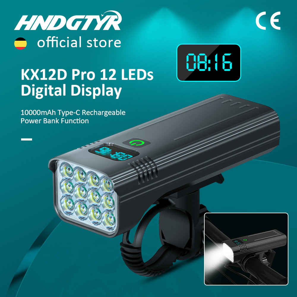 Cycling Gear Charging Station - 6-12 LEDs Bicycle Light Max 5000LM