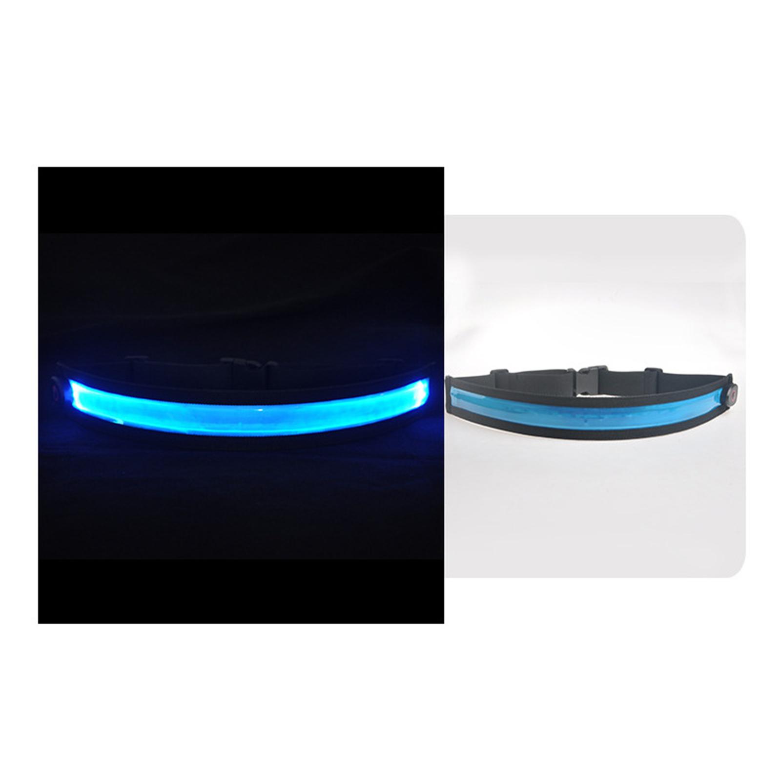 Cycling Visibility Gear - USB Rechargeable Reflective Belt Luminous Waist