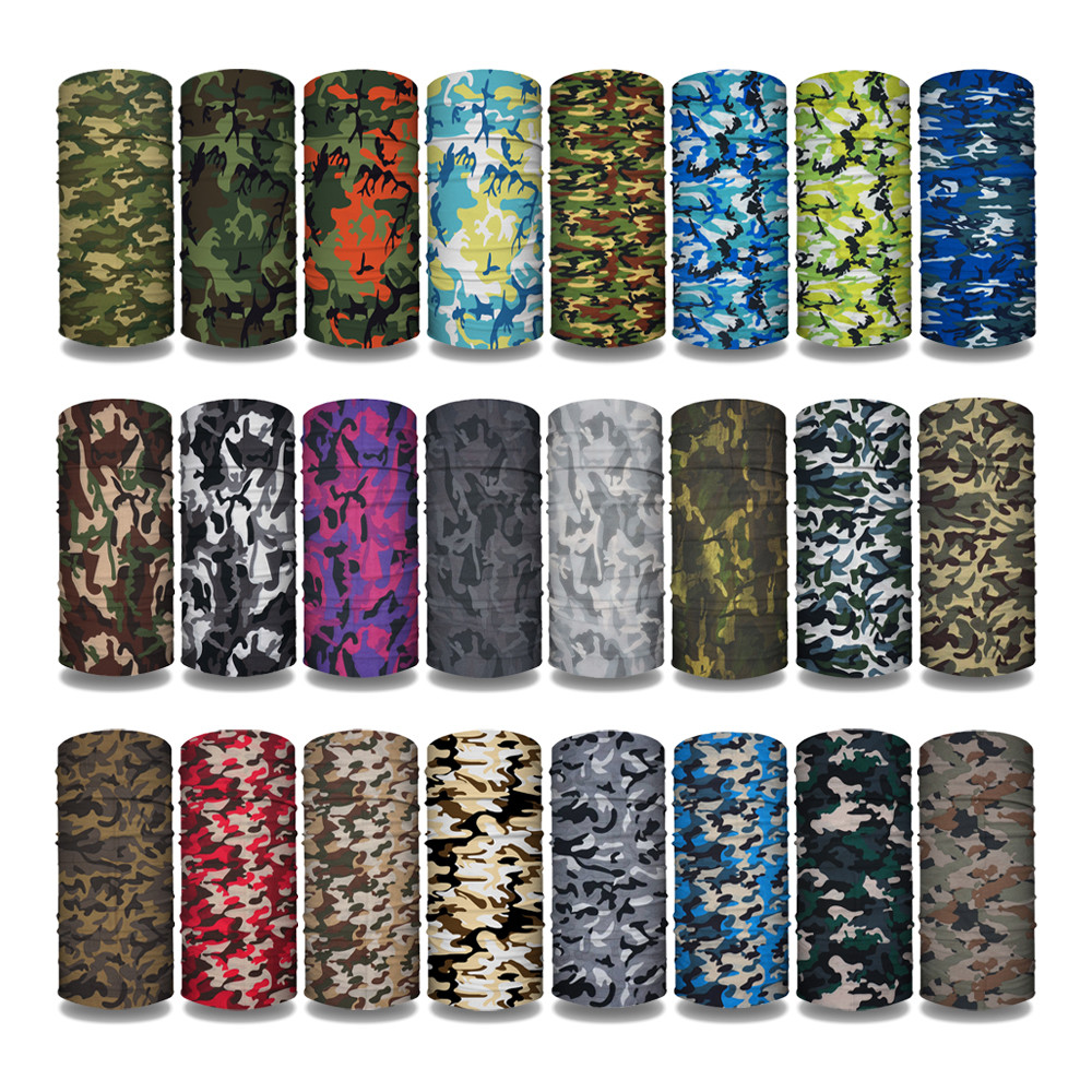 Cycling Gear Man - CM01-CM33 Camo Printed Bandanas Seamless Tube