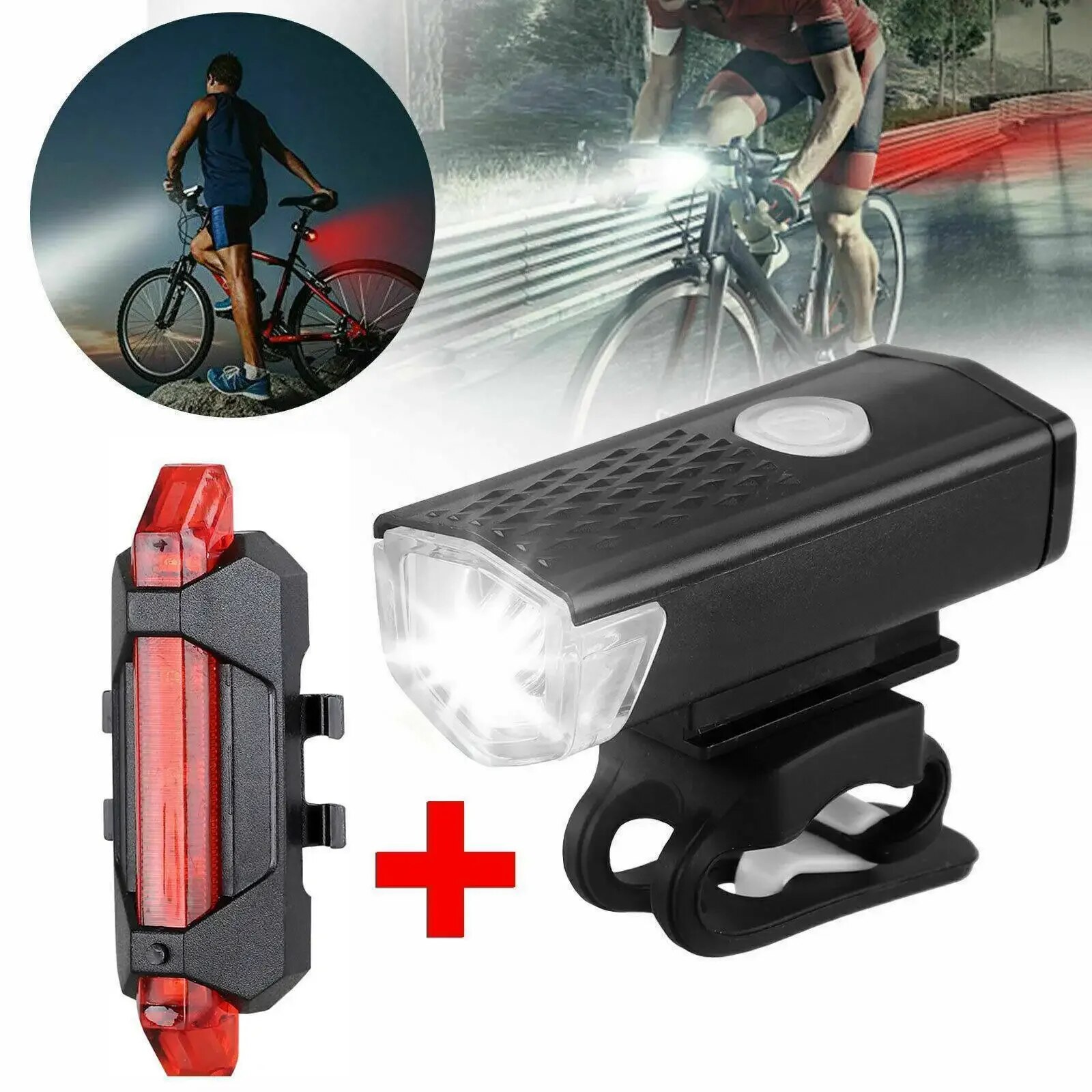 Cycling Gear Charging Station - MTB Bike Front Lights USB LED