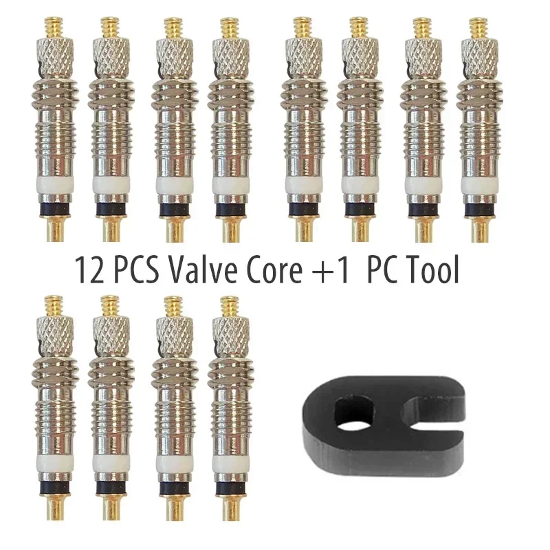 Tubeless Tire Sealant - 2/6/12pcs Bicycle Removable Presta Valve Core