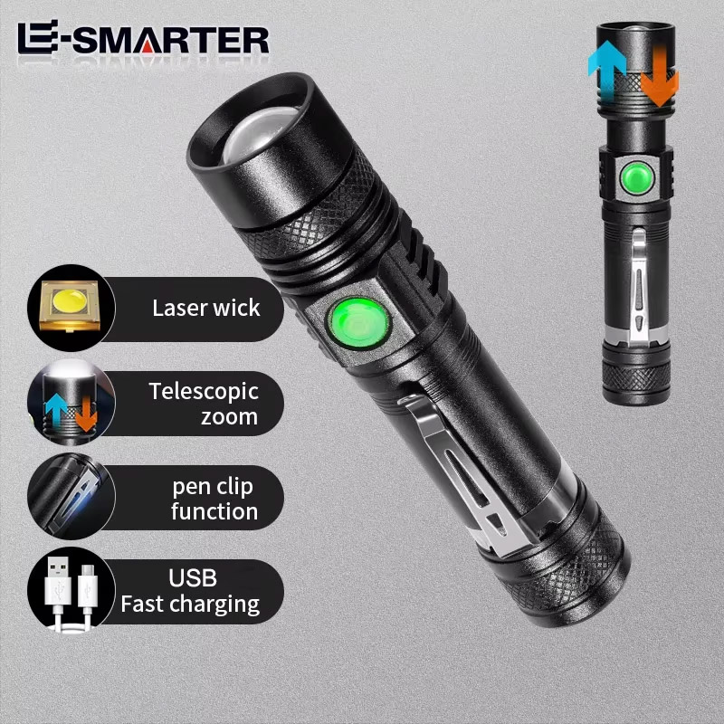 Cycling Gear Charging Station - Ultra Bright Flashlight USB Linterna LED