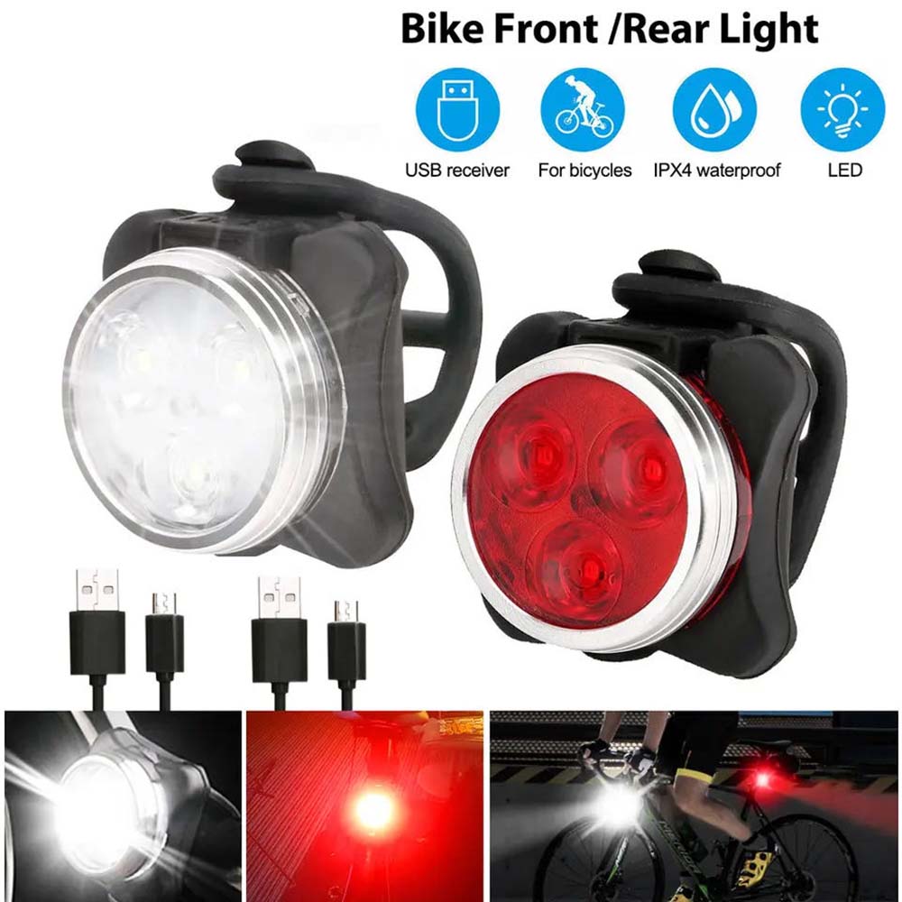 Cycling Gear Charging Station - Bicycle Headlight Tail Light Outdoor Night