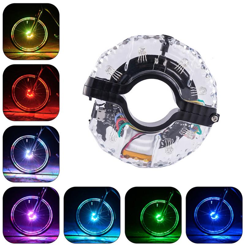 Cycling Gear Charging Station - New LED Rechargeable Bike Wheel Hub