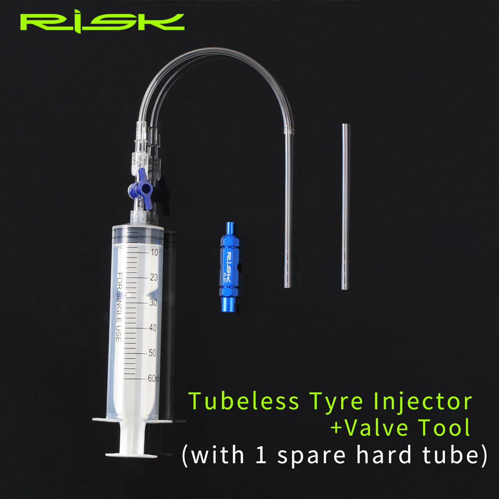 Tubeless Tire Sealant - RISK Tubeless Tyre Injector Bicycle Sealant