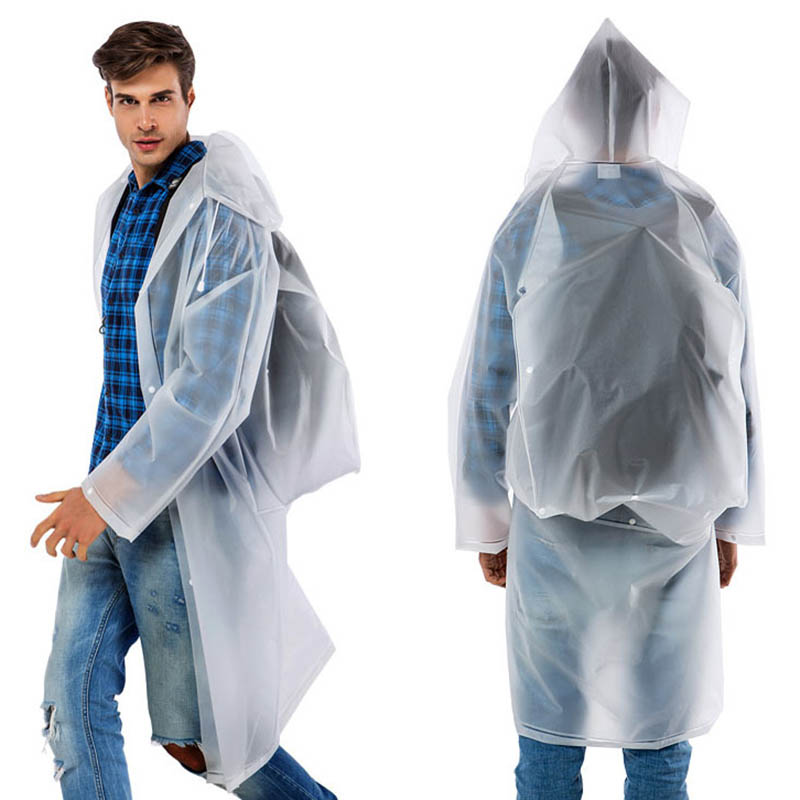 New Reusable Transparent EVA L - Cycling Gear Jacket 评论和价格
