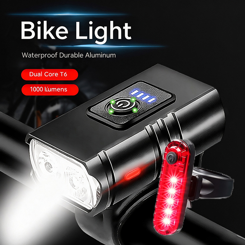 Bike Light Front Rear LED USB  - Cycling Gear Charging Station 评论和价格