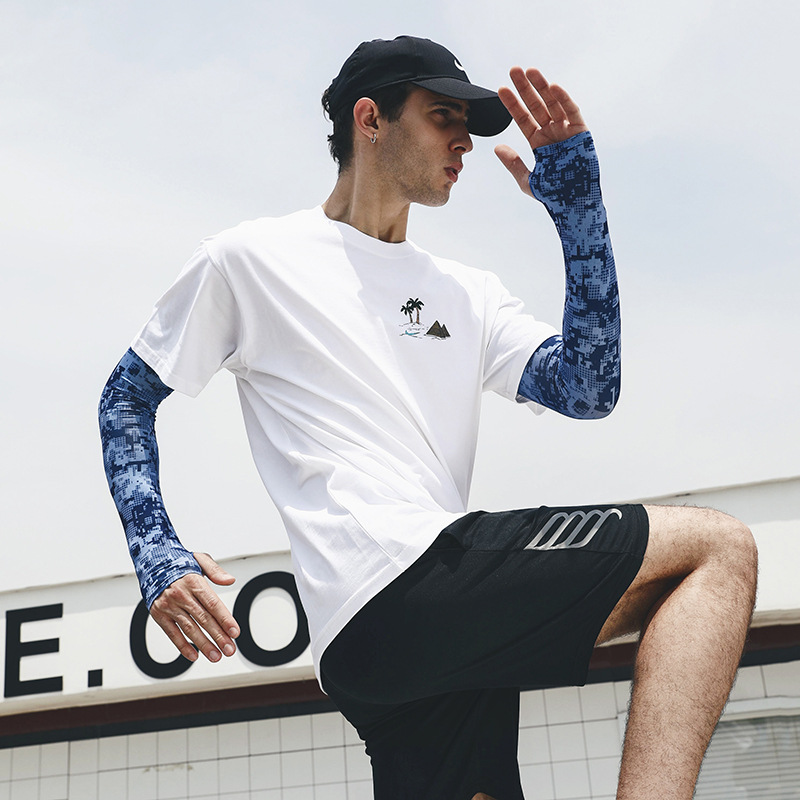 Uv Solar Arm Sleeve Men Summer - Cycling Gloves 评论和价格