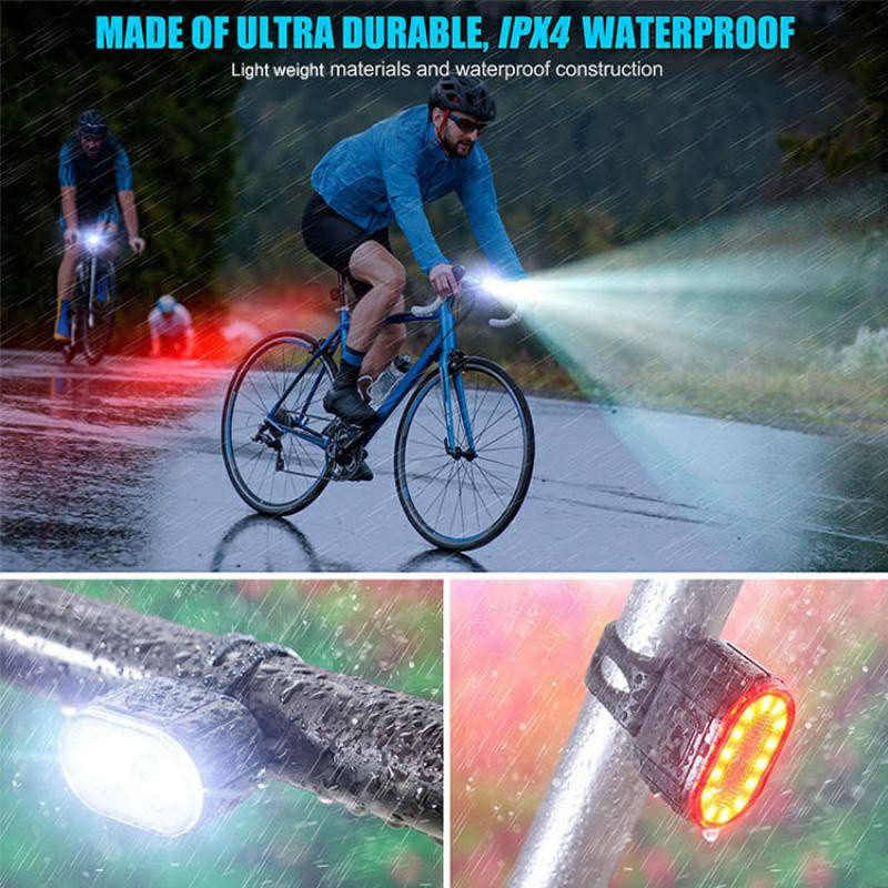 Bike Lights LED USB Rechargeab - Cycling Gear Charging Station 评论和价格