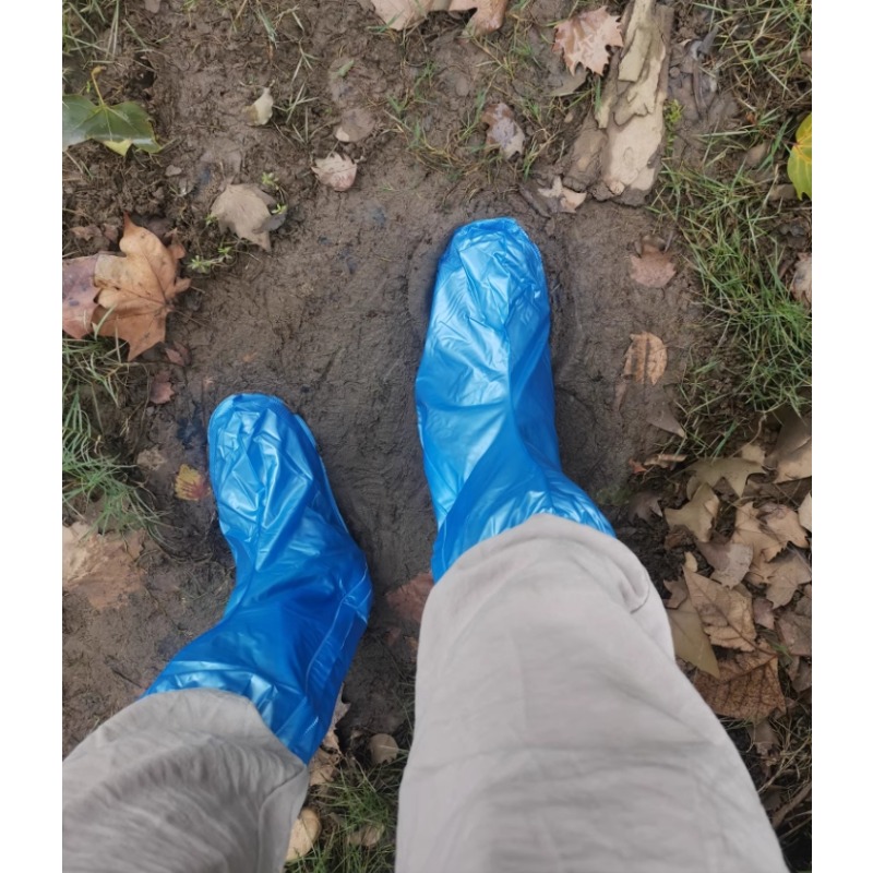 PVC Rain Boot Covers High Top  - Cycling Gear In Rain 评论和价格
