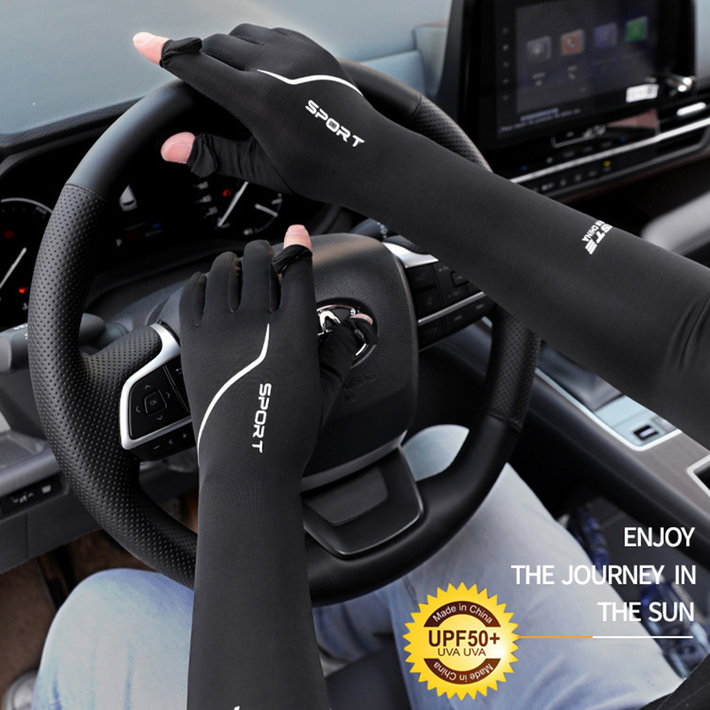 Sun Protection Long Arm Sleeve - Cycling Gloves 评论和价格