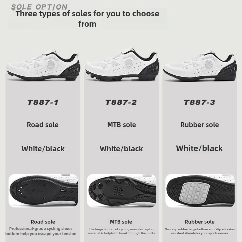 Road Cycling Shoes male Breath - Road Bike Cleats 评论和价格