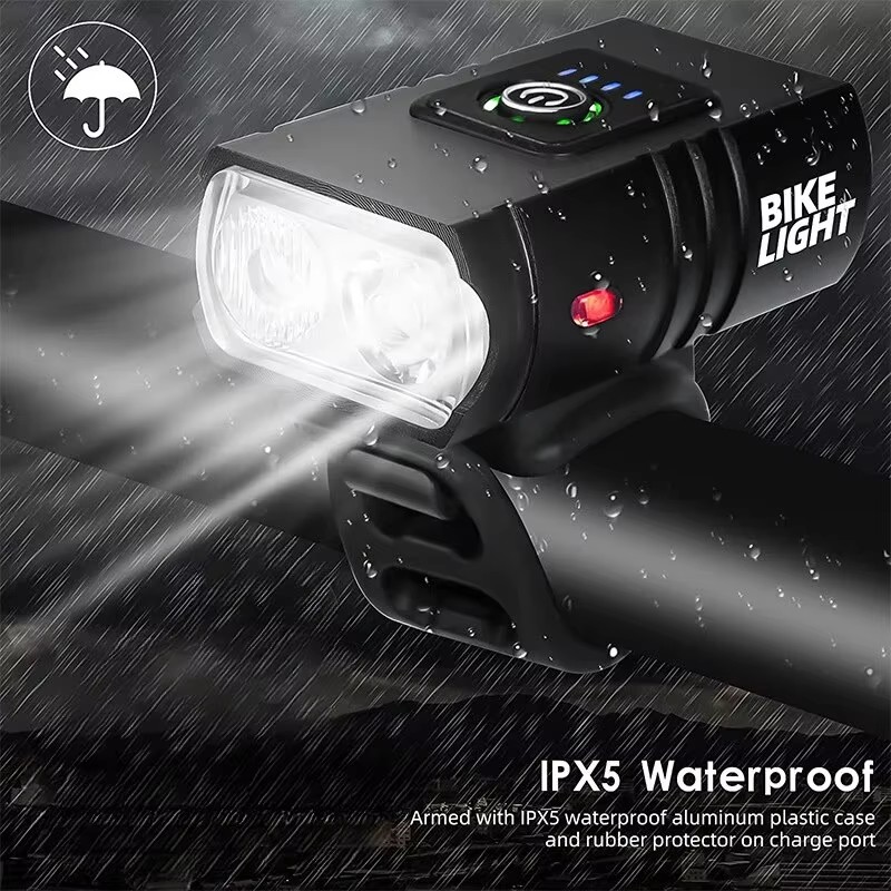 Bicycle LED Headlight T6S, USB - Cycling Gear Charging Station 评论和价格