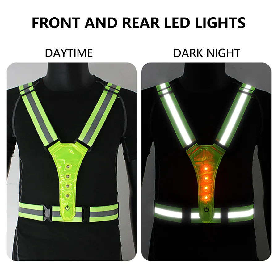 Adjustable Lightweight Safety  - Cycling Visibility Gear 评论和价格