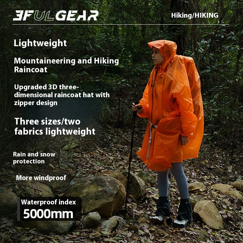 3F UL GEAR Zipper Raincoat 15D - Cycling Gear Jacket 评论和价格