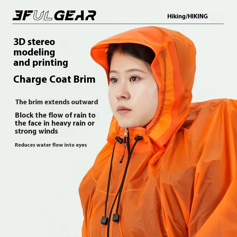3F UL GEAR Zipper Raincoat 15D - Cycling Gear Jacket 评论和价格