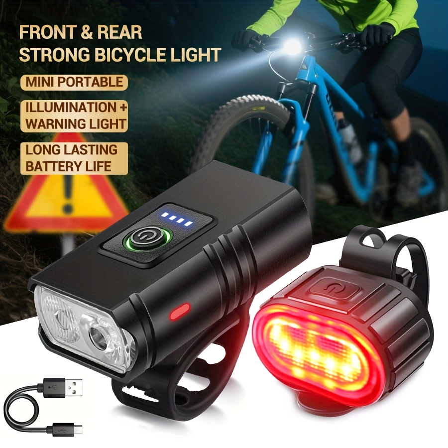 Front & Rear Bike Light Set, U - Cycling Gear Charging Station 评论和价格