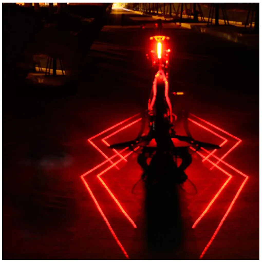 Laser Spider Pattern Bicycle T - Cycling Visibility Gear 评论和价格