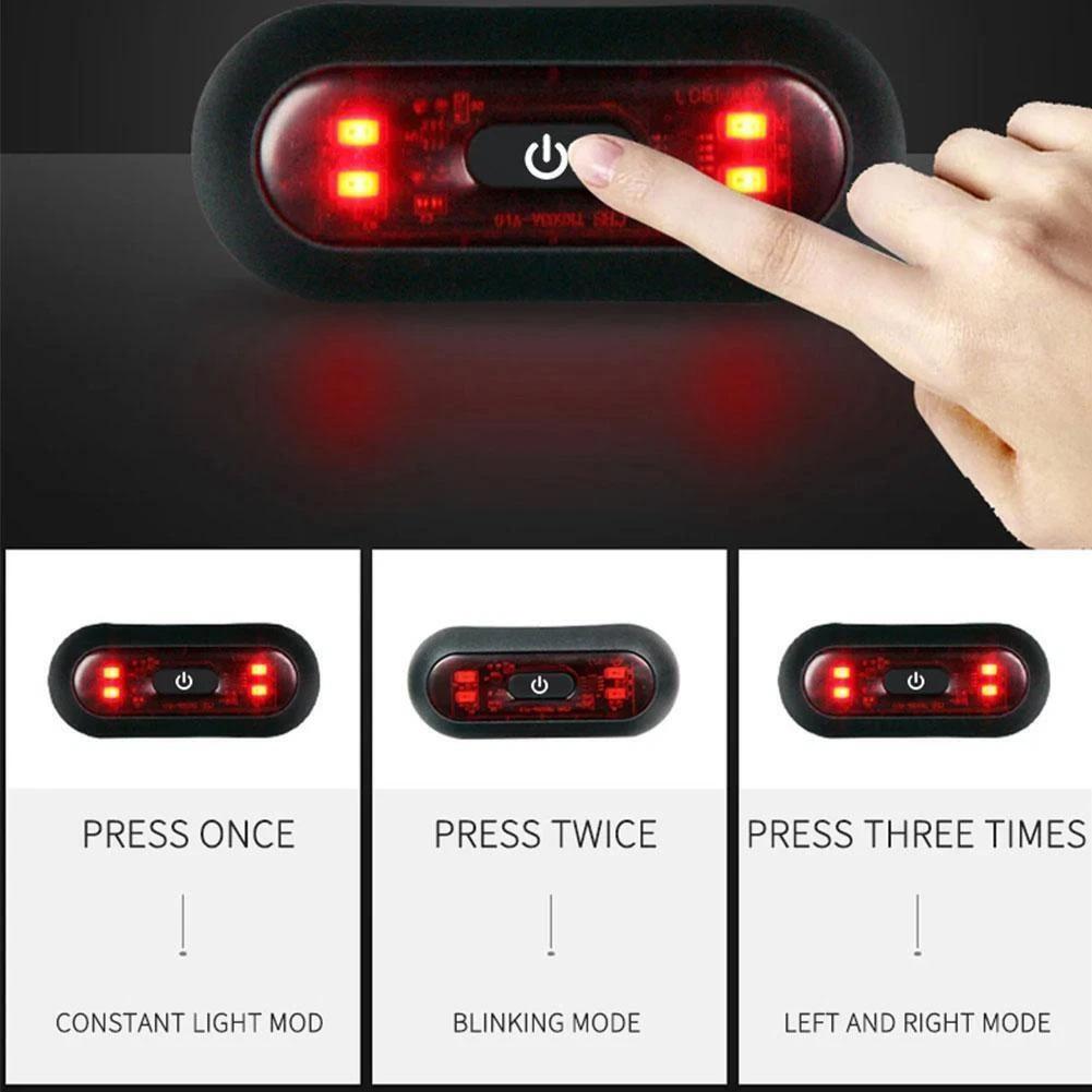 Upgrade 4 Lamp Beads Bicycle H - Cycling Gear And Accessories 评论和价格