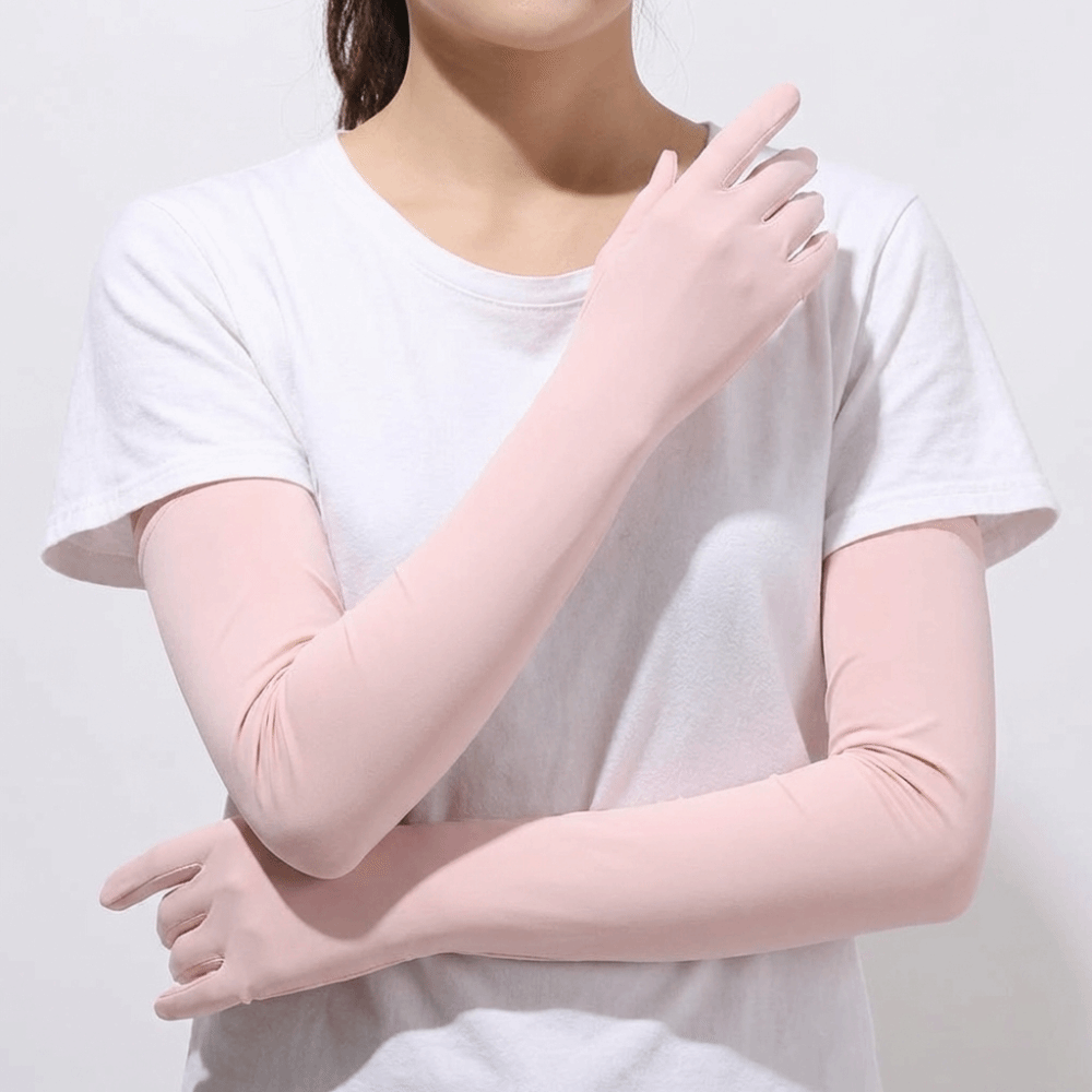 Women's Gloves Solid Color Lon - Cycling Gloves 评论和价格