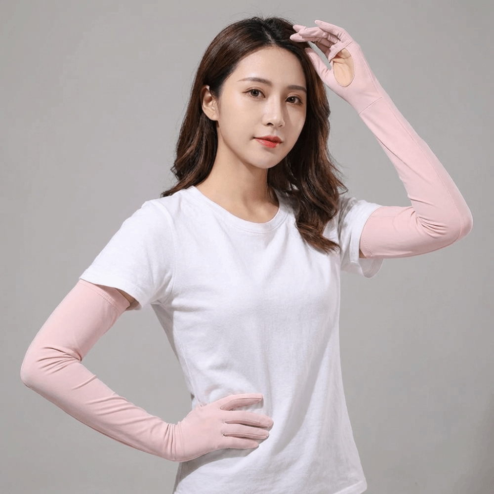 Women's Gloves Solid Color Lon - Cycling Gloves 评论和价格