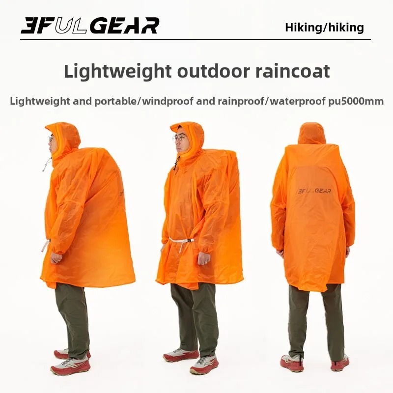 Ultralight Rain Poncho 3F UL G - Cycling Gear Jacket 评论和价格