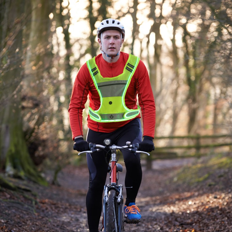 LED Light Up Sportswear Mesh F - Cycling Visibility Gear 评论和价格