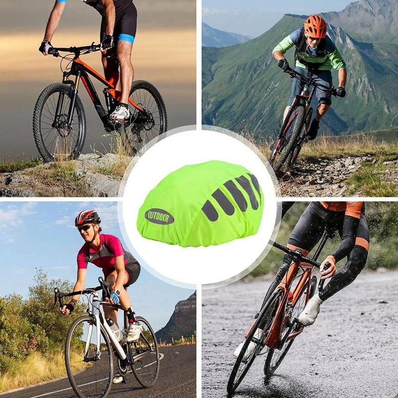 1 Pcs Bike Helmet Rain Cover W - Cycling Visibility Gear 评论和价格