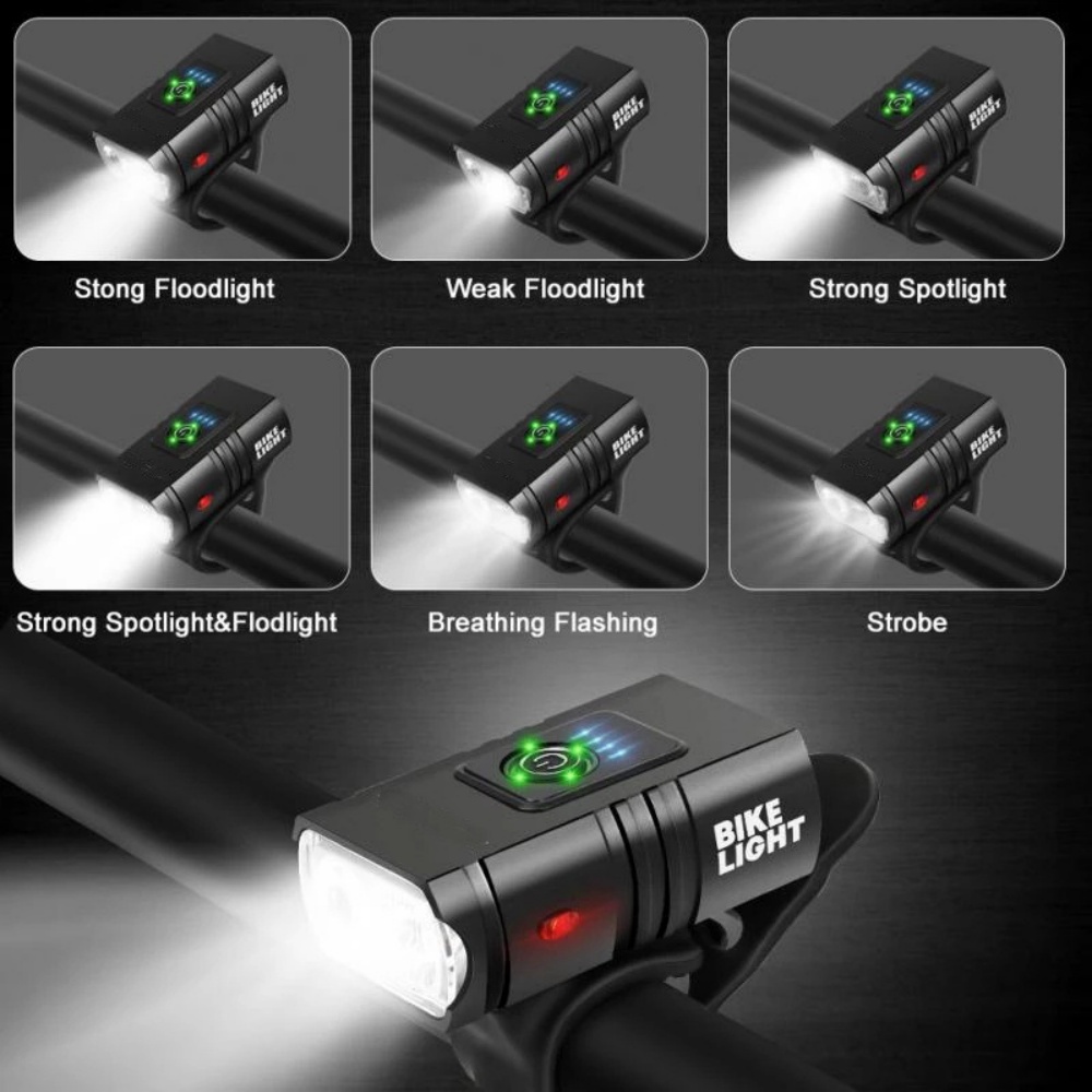 Bicycle Light T6 LED Front USB - Cycling Gear Charging Station 评论和价格