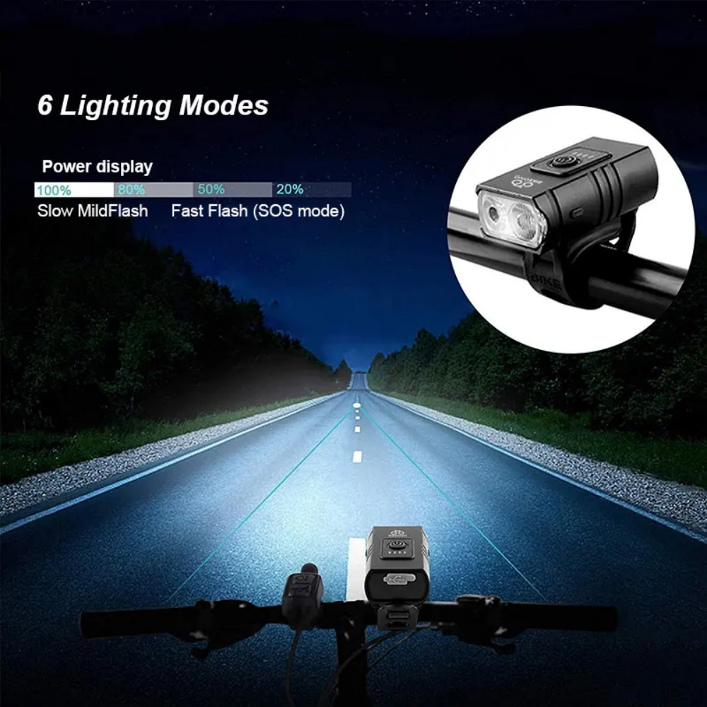 Bicycle Light T6 LED Front USB - Cycling Gear Charging Station 评论和价格