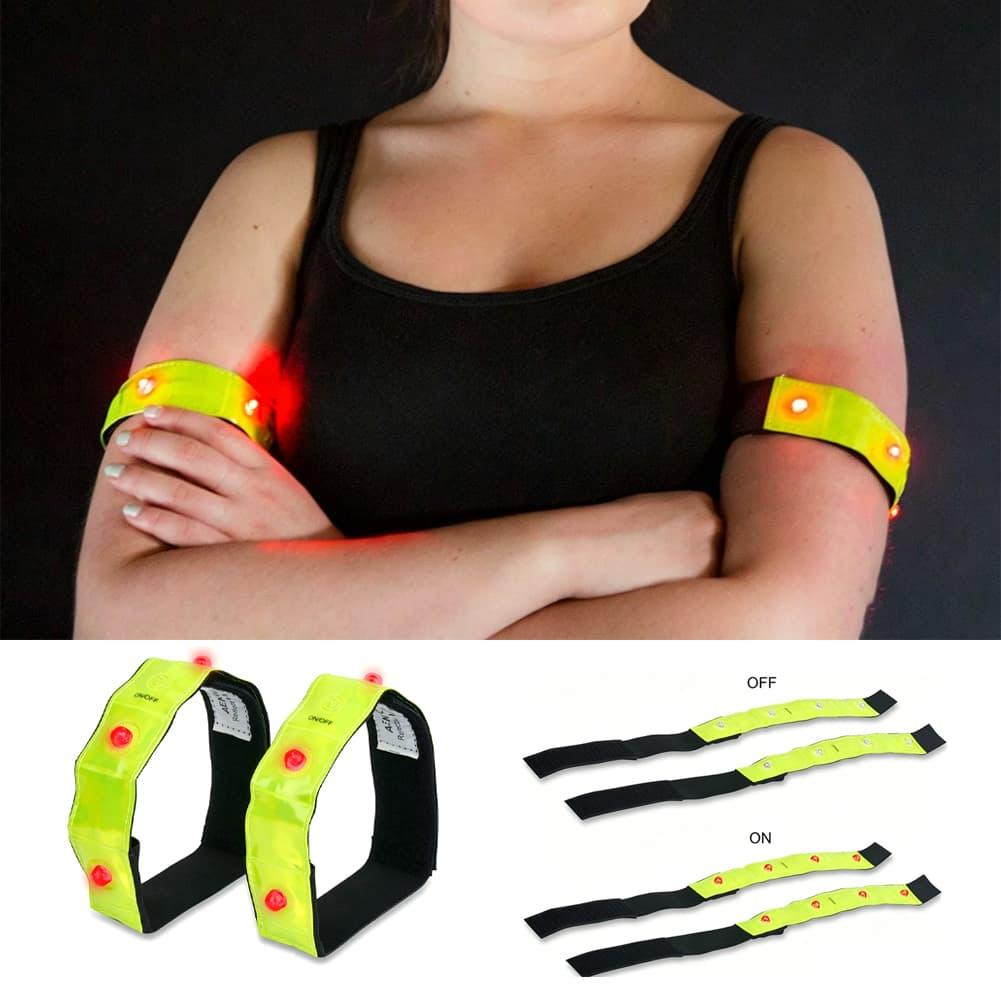 LED Reflective Armband With Fl - Cycling Visibility Gear 评论和价格