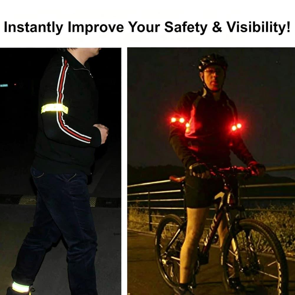 LED Reflective Armband With Fl - Cycling Visibility Gear 评论和价格