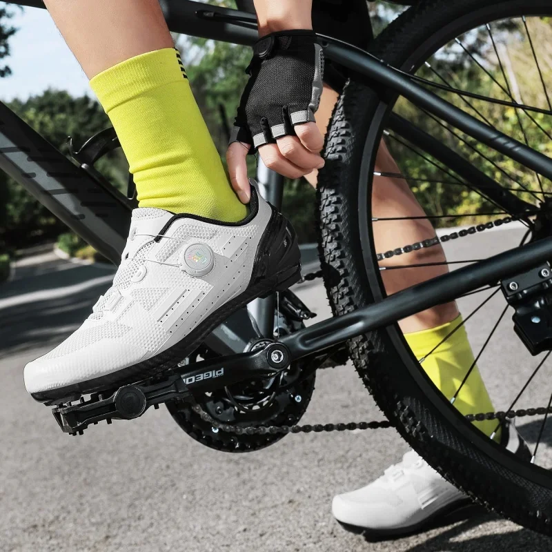 Road Cycling Shoes male Breath - Road Bike Cleats 评论和价格