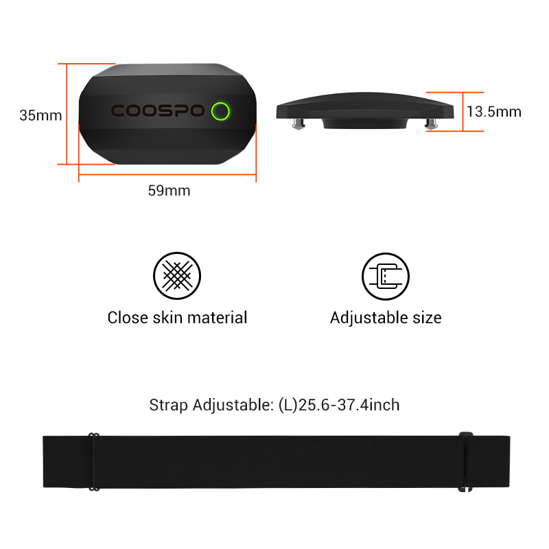 COOSPO H808S Heart Rate Sensor - Cycling Zwift 评论和价格