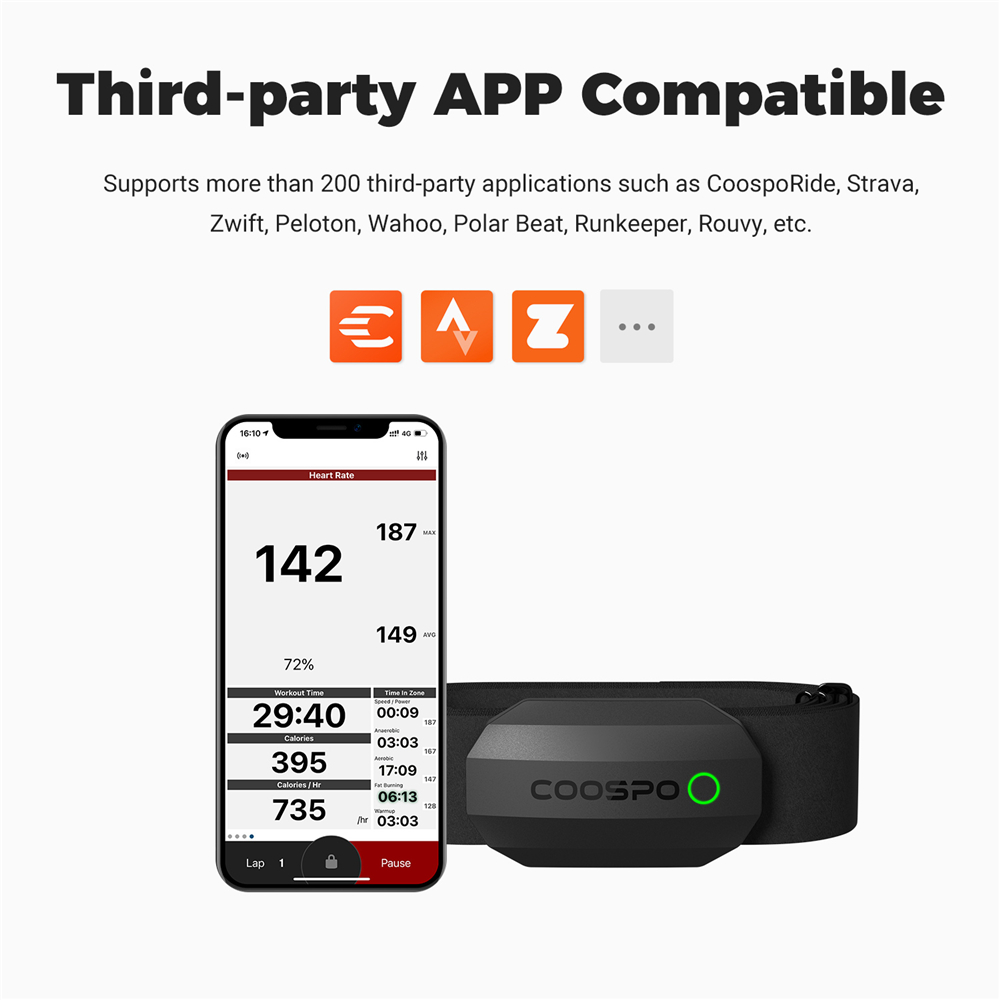 COOSPO H808S Heart Rate Sensor - Cycling Zwift 评论和价格
