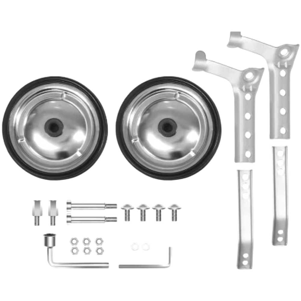 2Pcs Silver Training Wheels Br - Cycling Gear Inches 评论和价格